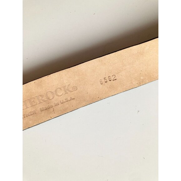 LEATHEROCK USA Black Croc Studded Rhinestone Fleur De Lis Hip Belt, Size L36 - Picture 12 of 13